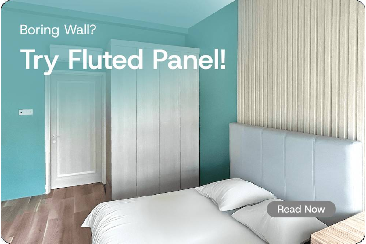 [Before-After] Fluted Panel Wall Decoration